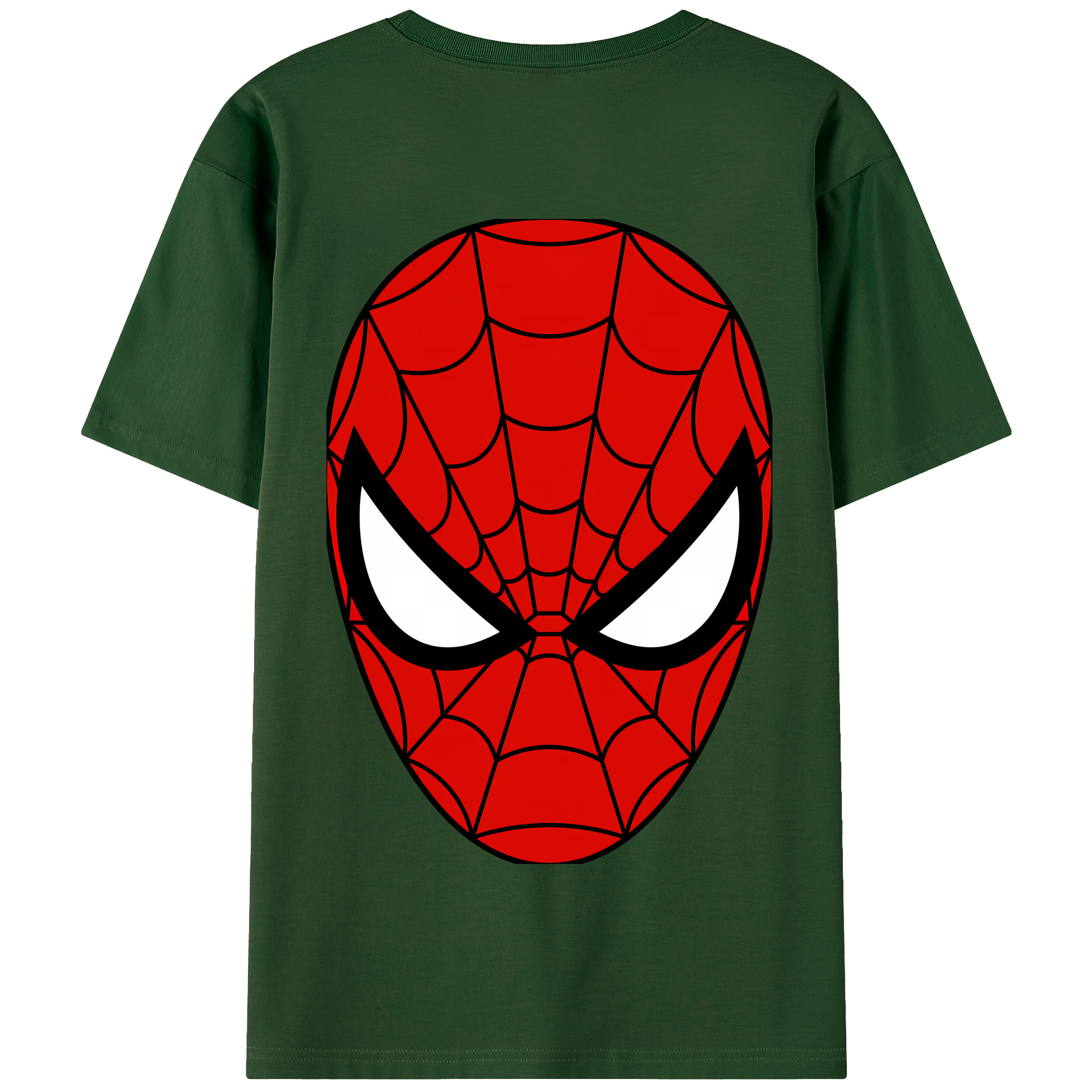 （画像用） Spider Man スパイダーマン 綿100％半袖Tシャツ（背面プリント）